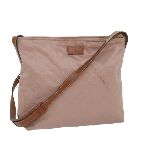 Gucci GG nylon Pink Synthetic shoulder - Picture 1 of 10